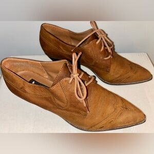 MIA Brown Suede Lace-Up 1/2 Cowboy Boots Size 8.5